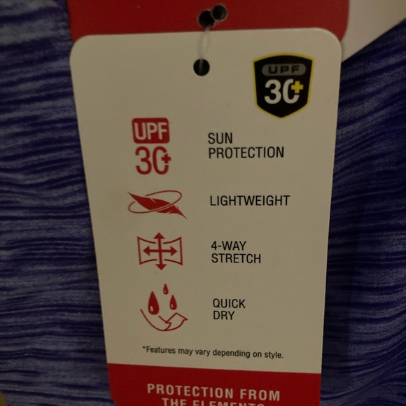 NWT 16W Tankini Top ZeroXposur Swimwear UPF 30 Sun Protection - Picture 4 of 6